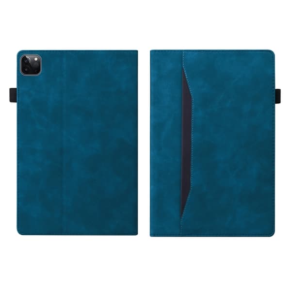 iPad Pro 11 2024 Skal i Splicing Stötsäker Läderfodral Blå