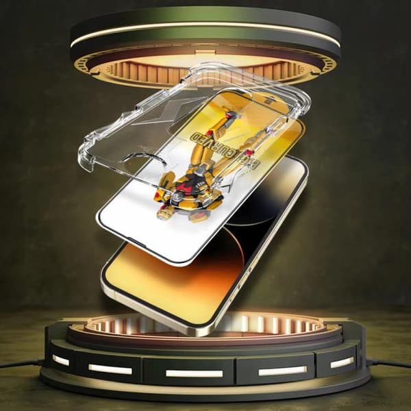 iPhone 18 Pro Max / iPhone 17 Pro Max - Lättinstallerad Dammtålig Armor Härdat Glasfilm
