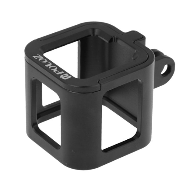 Skyddande hölje i CNC-aluminiumlegering med försäkringsram för GoPro HERO5 Session /HERO4 Session /HERO Session Svart