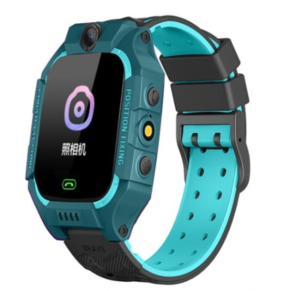 Z6 Barnklocka Smart Positionering Full Touch Screen Studentklocka Grön