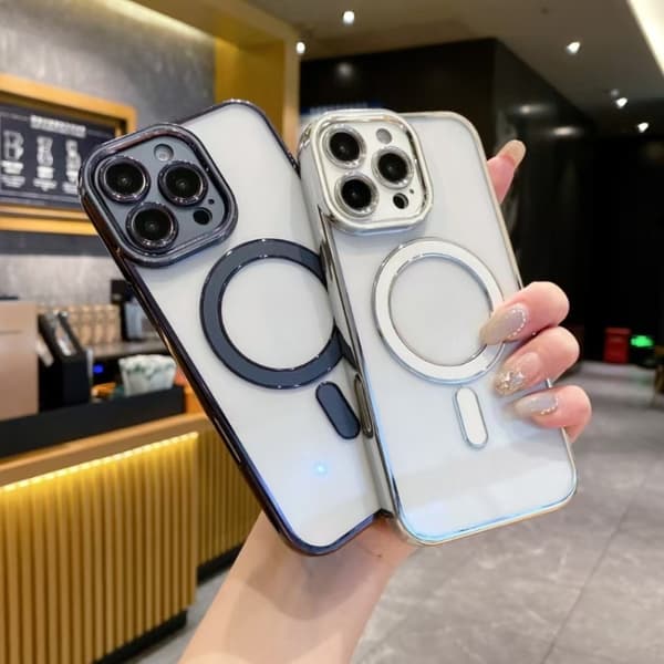 iPhone 18 Pro Max / iPhone 17 Pro Max Magsafe TPU Skal - Imitation Original Blå