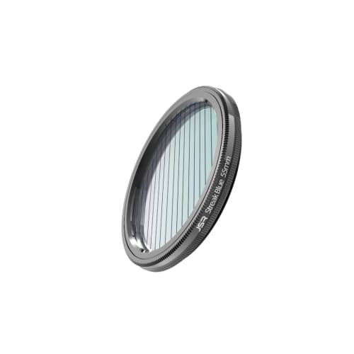 JSR Starlight ritningskameraobjektivfilter, storlek: 55 mm Streak Blue