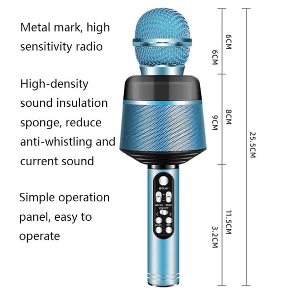 Q008 Trådlös Bluetooth Live Mikrofon (Svart)