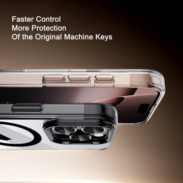 iPhone 16 Pro Max Skal - 3 1 Magnetisk MagSafe Kristall Telefon Skal Transparent grå