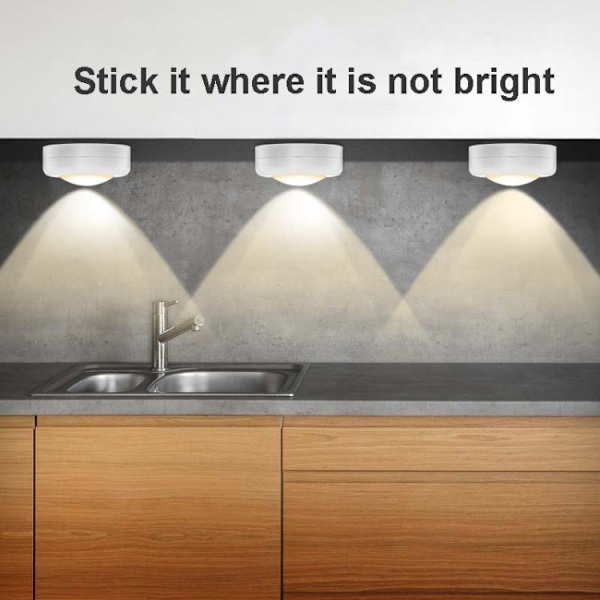6 st / set 16 färger RGB LED nattlampa stroboskop atmosfär pat lampa fjärrkontroll skåplampa med 2 fjärrkontroller