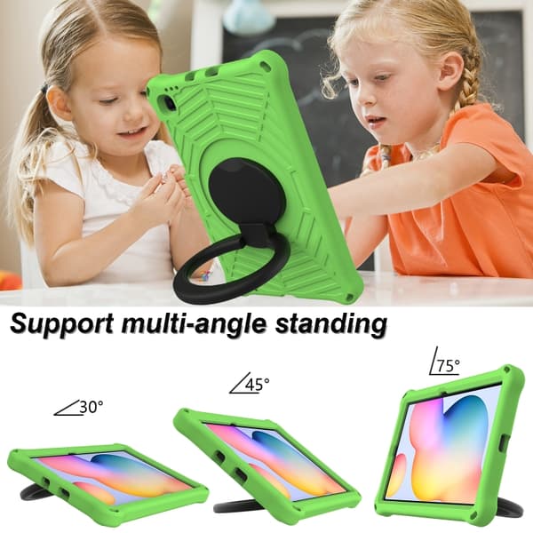 Samsung Galaxy Tab S6 Lite P610 Silikonfodral Spider King Grön
