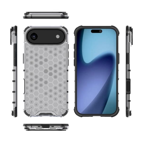 iPhone 17 Air Skal Honeycomb Stötsäker Vit