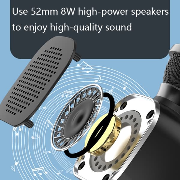 DS813 Live trådlös Bluetooth-mikrofon (svart)