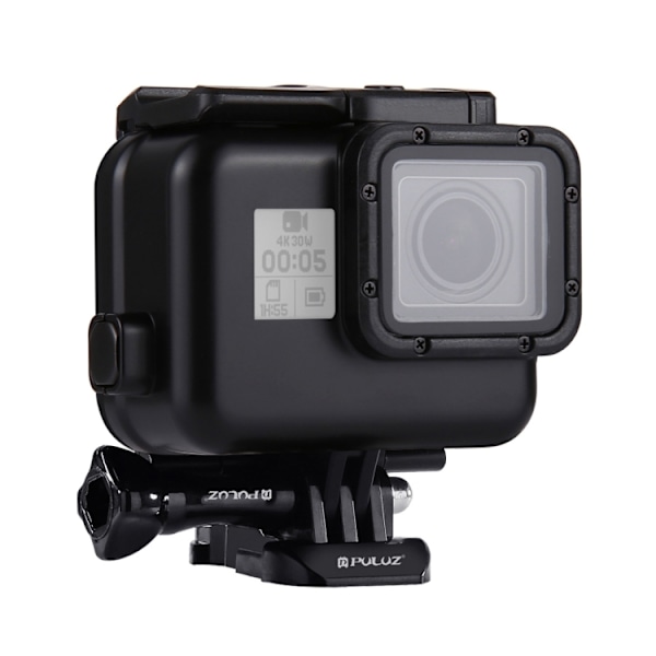 60m Vattentätt Hus Skyddande Fodral för GoPro HERO (2018) / HERO7 Black /6 /5, med Spänne Basfäste & Skruv, Behöver Inte Ta Bort Objektiv