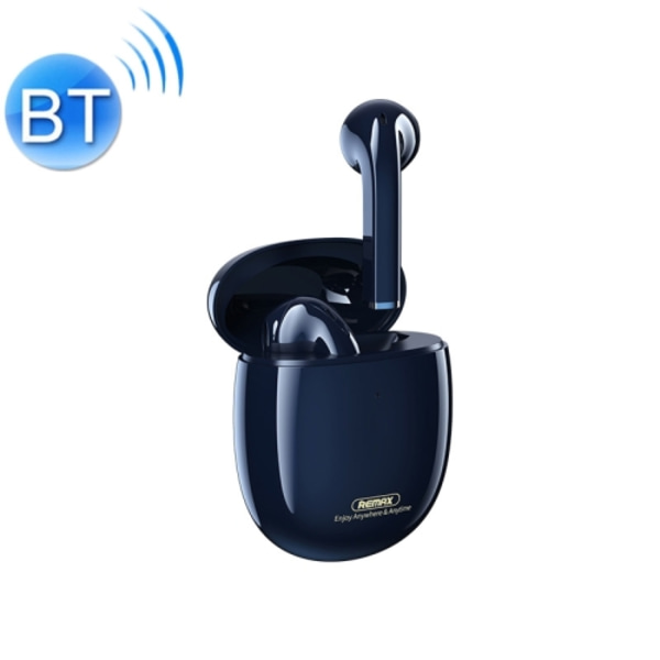 Remax TWS-23 Bluetooth 5.0 Magnetiska True Wireless Stereo Bluetooth-hörlurar Blå