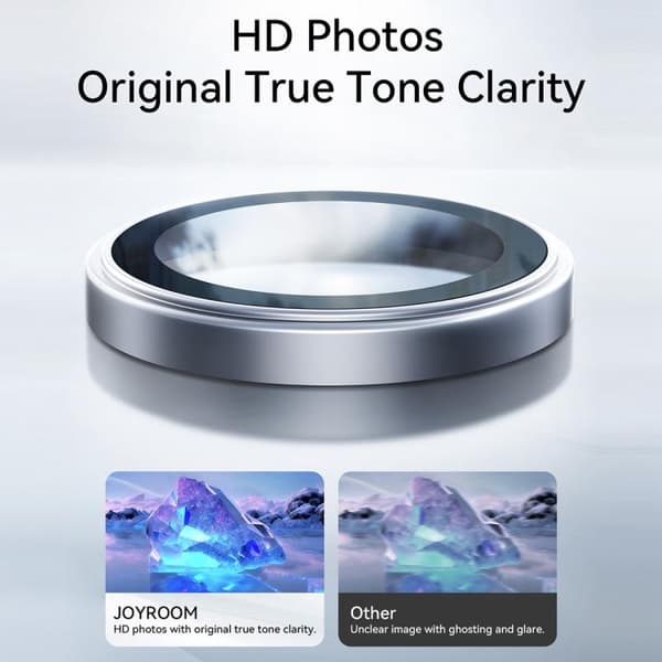 iPhone 17 JOYROOM Knight Series 9H HD Linsskydd Silver