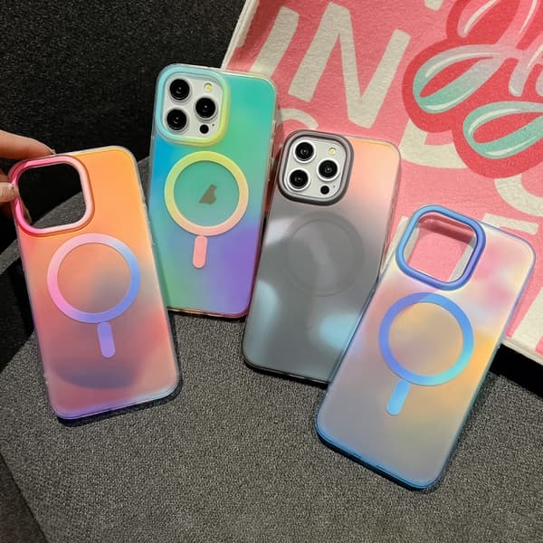 iPhone 17 Pro Skal Ink Gen2 Gradient MagSafe PC Hybrid TPU Rosa