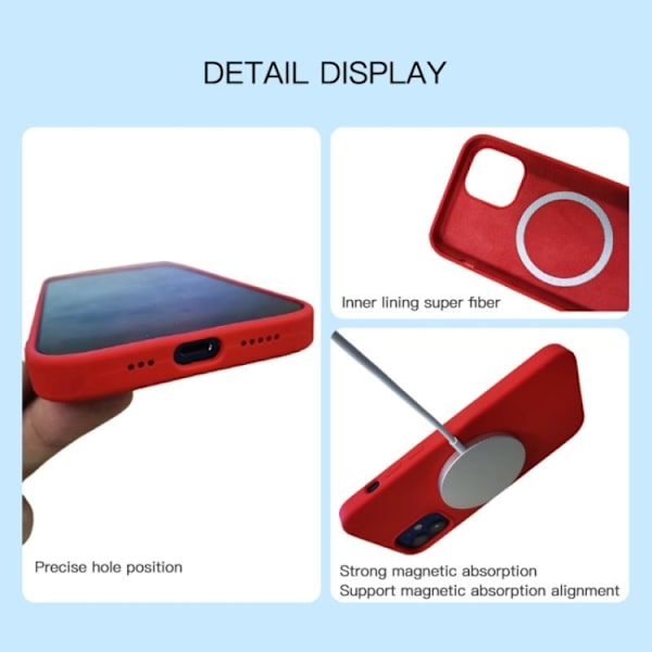 iPhone 16 Pro Liquid Silicone Full Coverage MagSafe Skal Vit