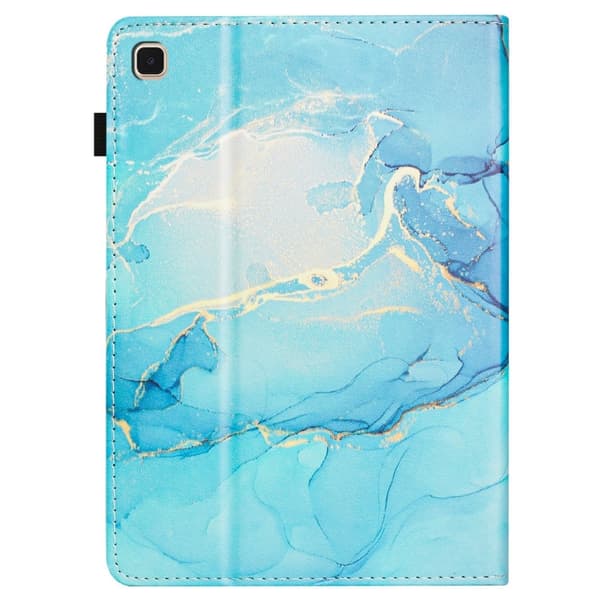Samsung Galaxy Tab A7 Lite / T220 Marble Litchi Läderfodral Grön