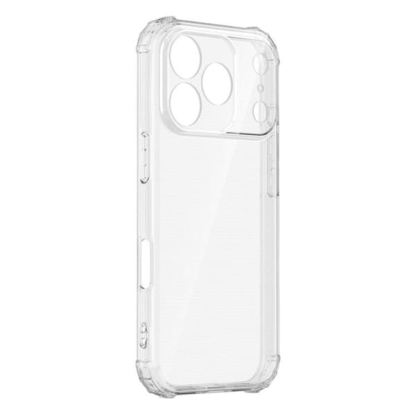 iPhone 18 Pro Max / iPhone 17 Pro Max Skal - Klar TPU med Fyrhörnsskydd