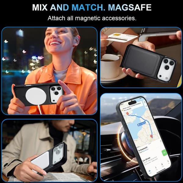 iPhone 18 Pro Max / iPhone 17 Pro Max Skal med MagSafe - LC.IMEEKE L6 Series Purpur
