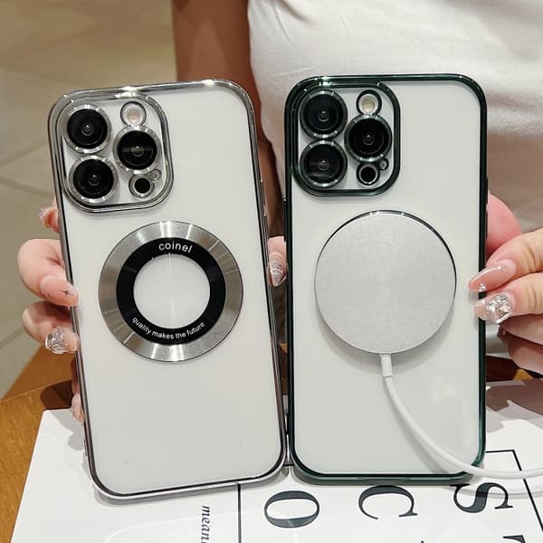 iPhone 16 Pro Max Electropläterad Magsafe TPU Skal Ros