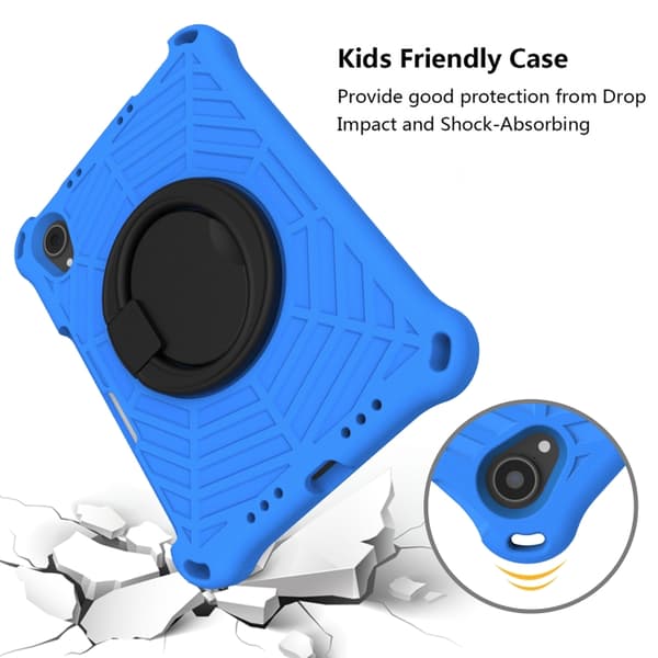 iPad mini 2024 / mini 6 Spider King Silikon Skal - Skyddande Tablet Case Blå