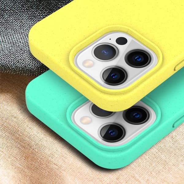 iPhone 16 Pro Max Starry Series Shockproof Skal Stråmaterial + TPU Skyddande Fodral Grön