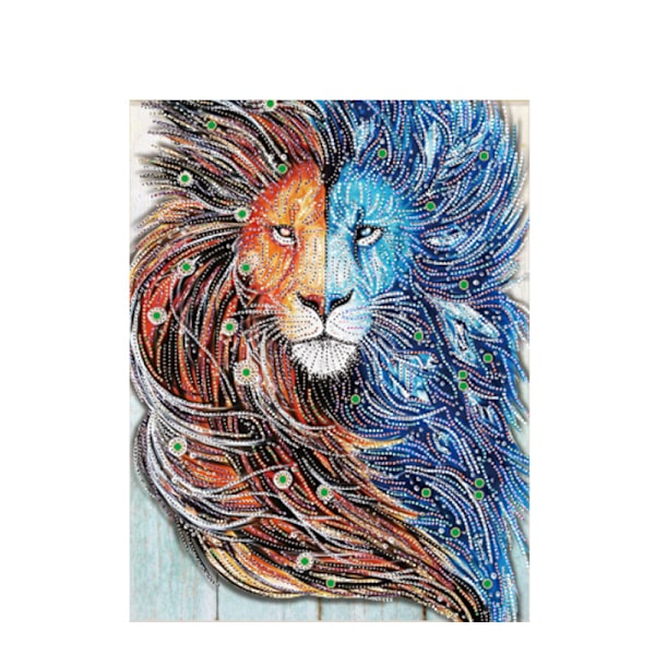 5D DIY Diamond painting - Lejon