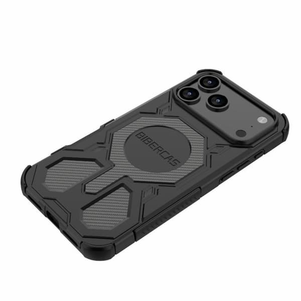 iPhone 18 Pro Max / iPhone 17 Pro Max Skal BIBERCAS Real Color Series MagSafe Stöttålig Grå