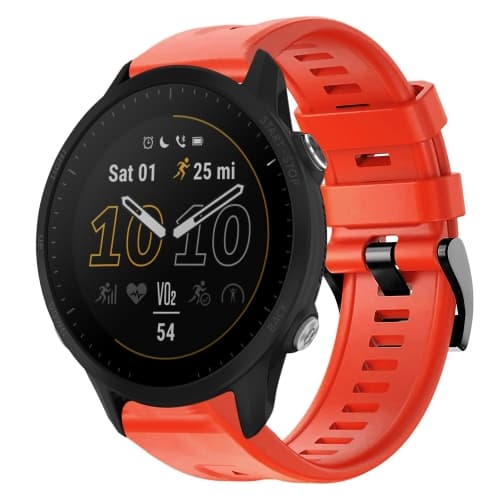 För Garmin Forerunner 955 metallspänne i enfärgad watch Red