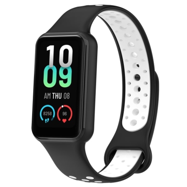 För Amazfit Band 7 Loop Tvåfärgad andningsbar watch Black-White