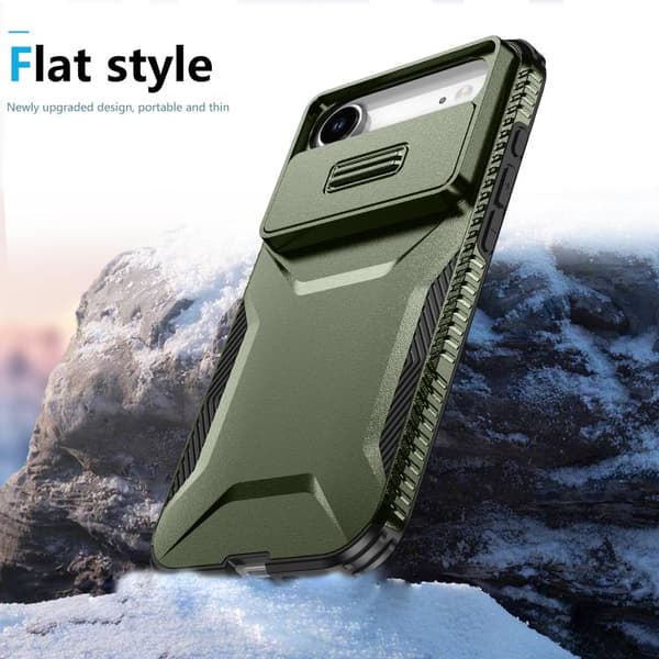 iPhone 17 Air Skal med Sliding Camshield Alpingrön