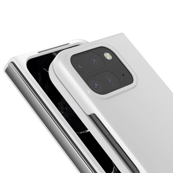 för Pixel 9 Pro Fold Skal - Slim och Skyddande PC Telefonfodral Vit