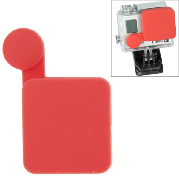 TMC Housing Silikonlinslock för GoPro HERO4 /3+ Röd