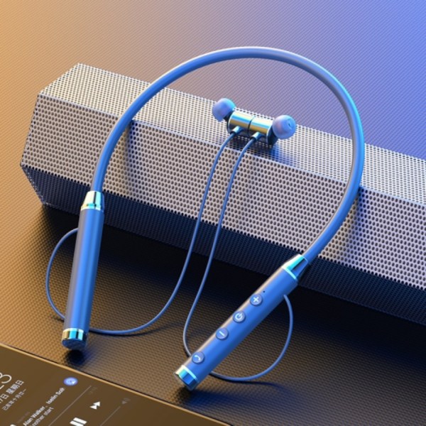 D08 Bluetooth 5.2 Sports Trådlösa Öronproppar Halsmonterade In-Ear-headset grå