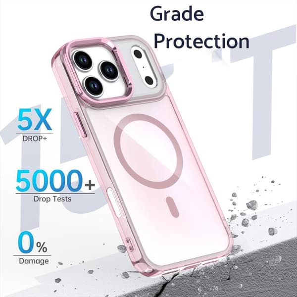 iPhone 18 Pro / iPhone 17 Pro Skal med Gradientfärg och MagSafe-hållare Svart