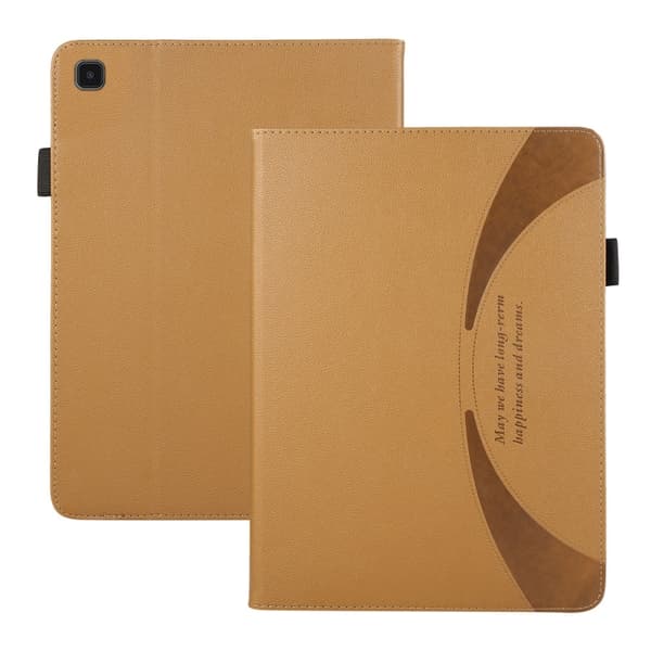 Samsung Galaxy Tab S5e T720 Litchi Textur Läderfodral Brun