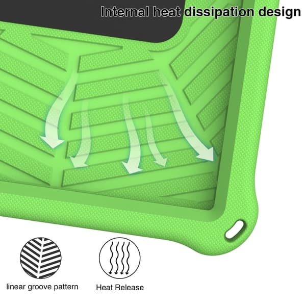 Samsung Galaxy Tab S6 Lite P610 Silikonfodral Spider King Grön