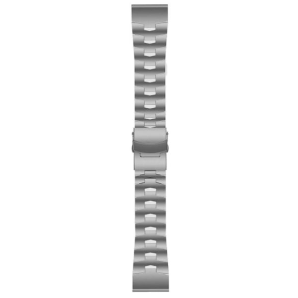 För Garmin Fenix ​​3 HR 26mm Titanium Alloy Quick Release Watch Band Titanium Gray