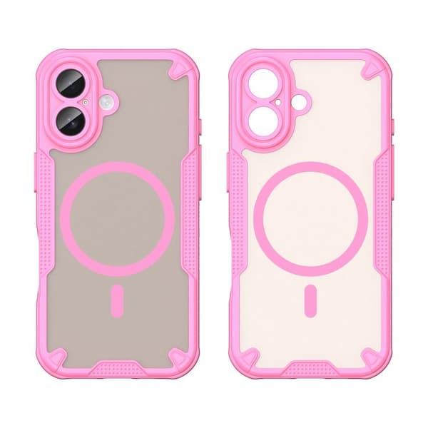 iPhone 17 Skal med Armor Glaze MagSafe Magnetisk Rosa