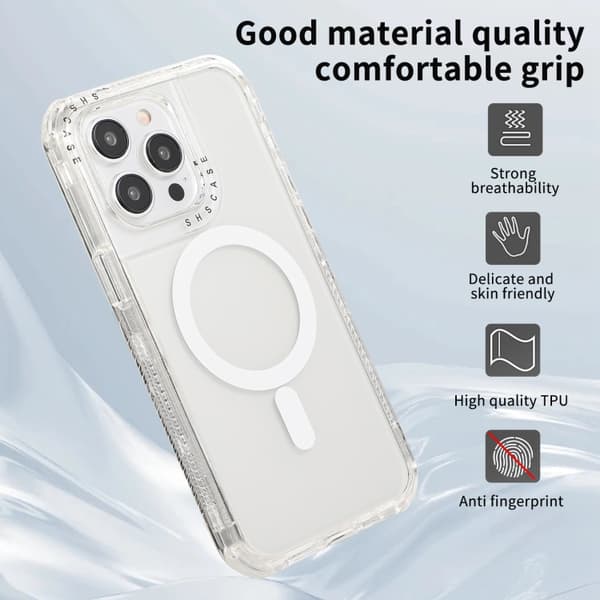iPhone 16 Pro Max Drömland MagSafe Magnetisk 3 1 TPU + PC Skal Transparent