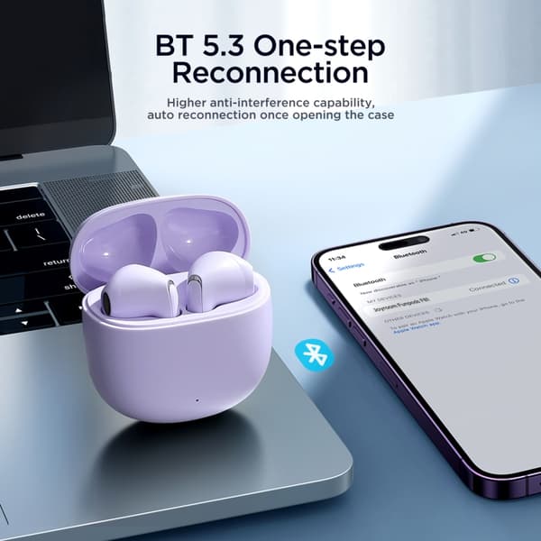 JOYROOM Funpods Series JR-FB1 In-ear True Wireless Earbuds Lila