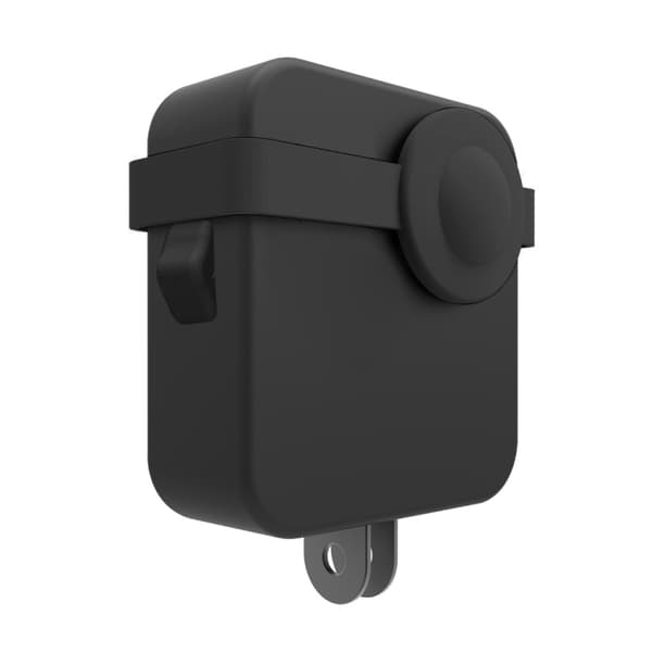 för GoPro Max Dubbla Linslock Case + Kropp Silikon Skyddsfodral