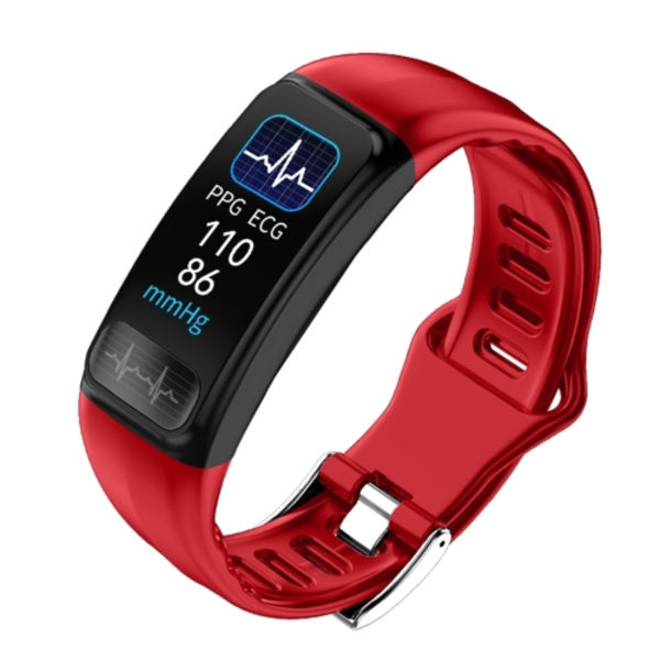 P12 0,96 tums TFT-färgskärm Smart Watch IP67 Vattentät Röd