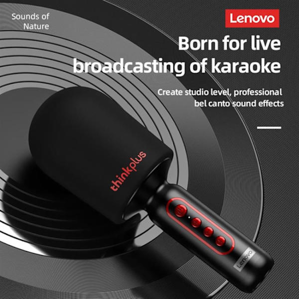 Lenovo ThinkPlus M1 Trådlös Handhållen Mikrofon Karaoke Högtalare (Rosa)