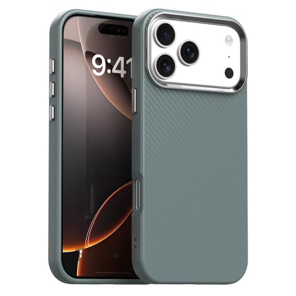 iPhone 18 Pro Max / iPhone 17 Pro Max Skal - Kolfiber Series IMD Grå