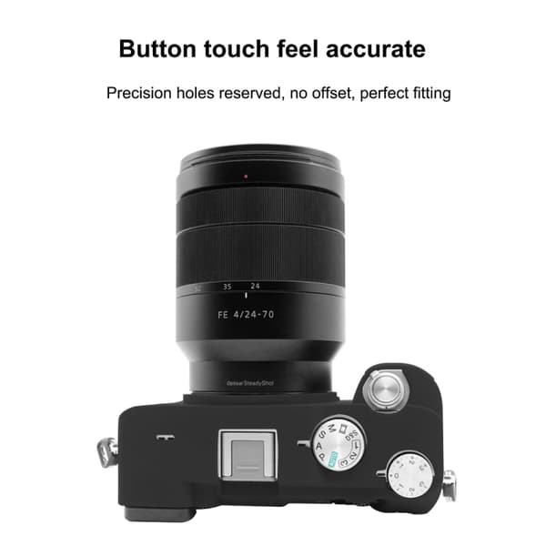 Mjukt silikonfodral för Sony A7C / ILCE-7C Svart