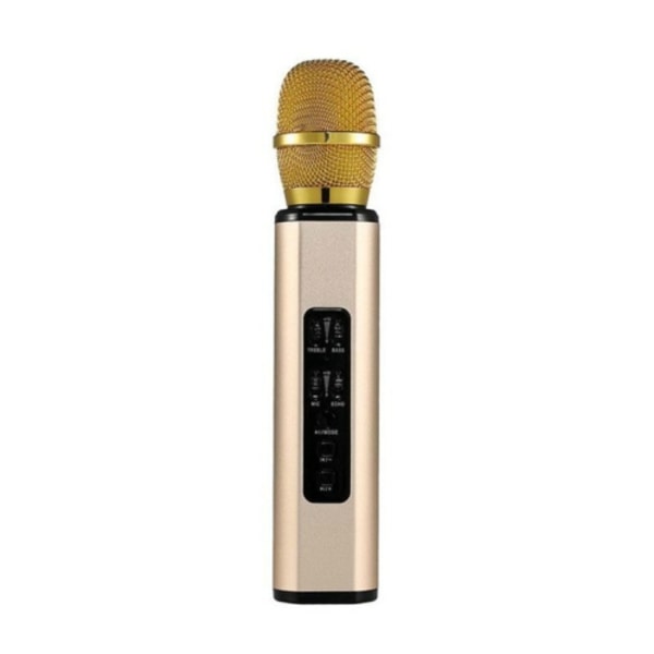 K6 Bärbar Inre Magnetisk Dubbel Högtalare Bluetooth Telefon Dator Mikrofon(Guld)