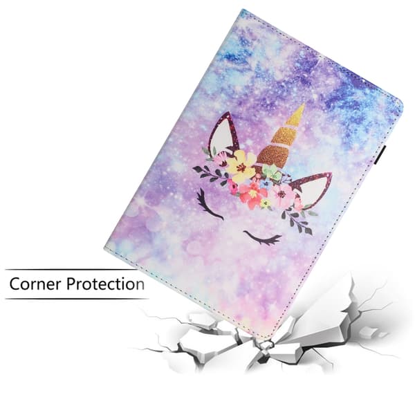 Samsung Galaxy Tab A9 / A11 Litchi Texture Leather Case Leende ansikte