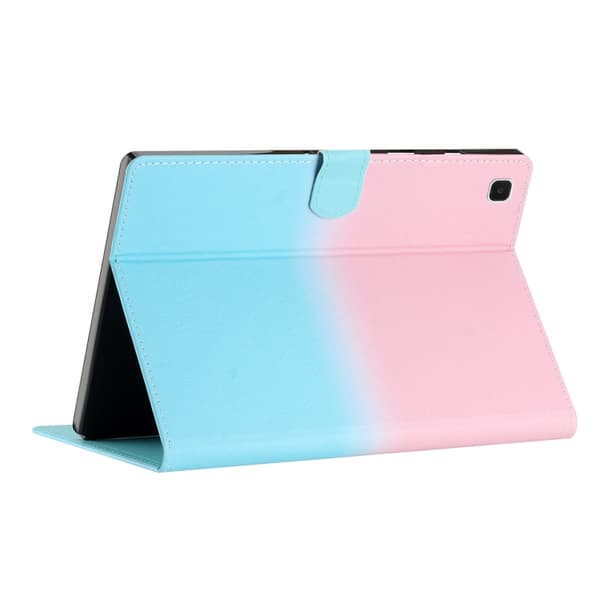 Samsung Galaxy Tab S6 Lite SM-P610 Gradient Läderfodral Rosa Blå