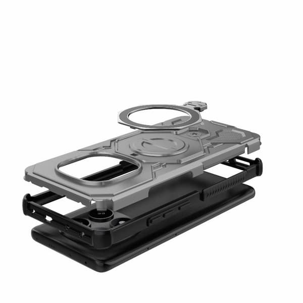 Redmi Note 14 Pro 5G J-20 - Solid Färg MagSafe Magnetisk TPU+PC Mobilskal Grå