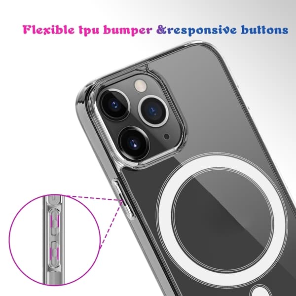 iPhone 16 Pro Max MagSafe Klar Akryl PC + TPU Skal