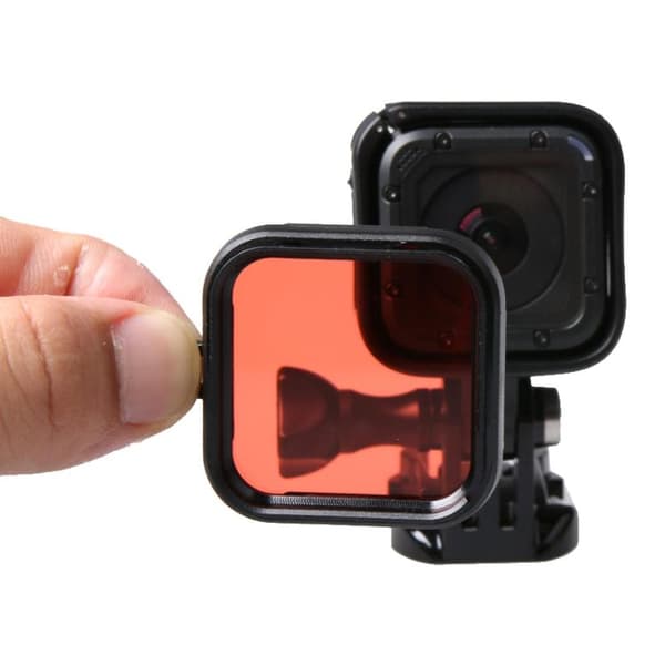 Standardhusdykfilter för GoPro HERO5 Session /4 Session Röd