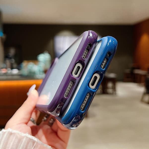 iPhone 18 Pro Max / iPhone 17 Pro Max Skal - Solid Color med Transparent Akryl TPU Kunglig blå